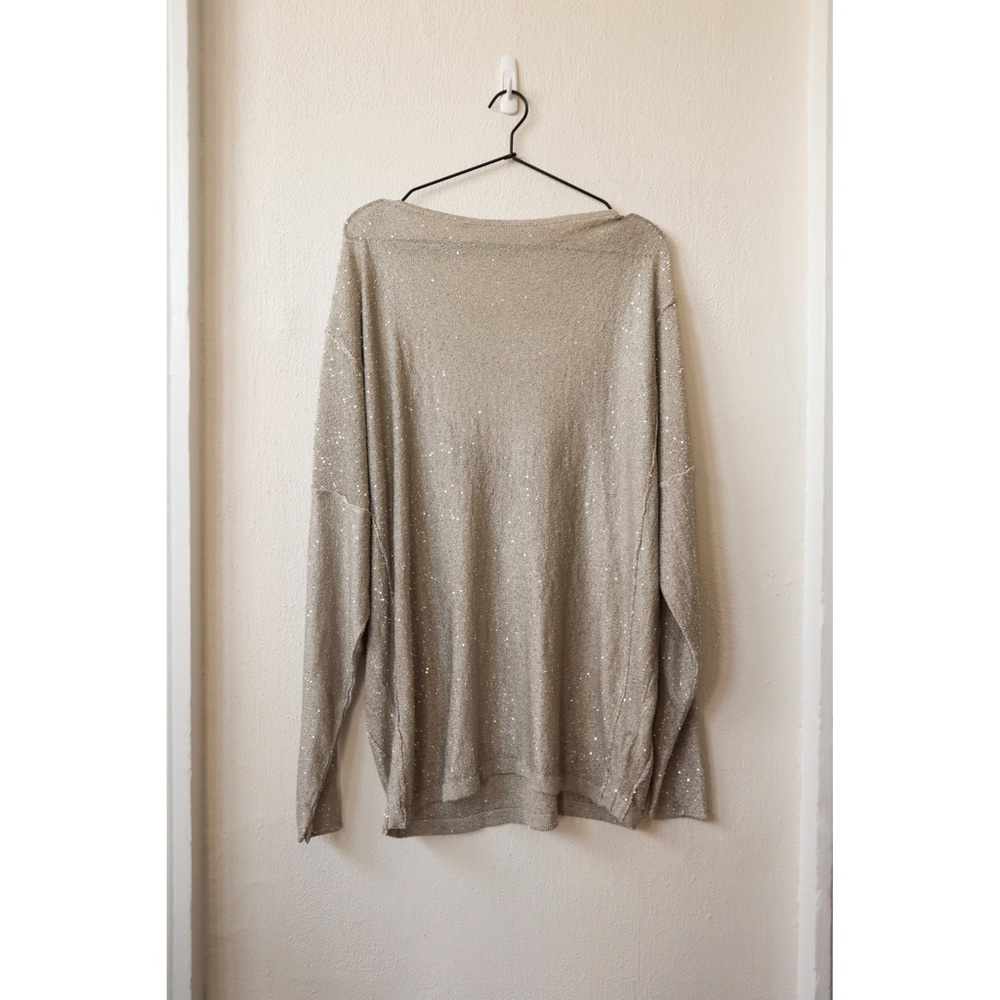 Free People Gold Shinmery Backless Cocktail Mini Dress